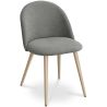 Dining Chair - Upholstered in Fabric - Scandinavian Style - Evelyne image 9