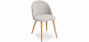 Buy Dining Chair - Upholstered in Fabric - Scandinavian Style - Evelyne Cream 59261 with a guarantee