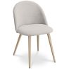 Dining Chair - Upholstered in Fabric - Scandinavian Style - Evelyne image 9