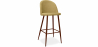 Buy Fabric Upholstered Stool - Scandinavian Design - 73cm - Evelyne Light Yellow 59357 home delivery