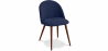 Buy Dining Chair - Upholstered in Fabric - Scandinavian Style - Evelyne Dark blue 58982 with a guarantee