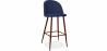 Buy Fabric Upholstered Stool - Scandinavian Design - 73cm - Evelyne Dark blue 59357 in the United Kingdom