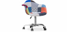 Buy 
Office Chair with Armrests - Desk Chair with Wheels - Upholstered in Patchwork - Pixi Multicolour 59868 - in the UK