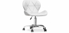 Buy Office Chair with Wheels - Swivel Desk Chair - Upholstered in Leatherette - Wito White 59871 - prices