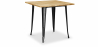 Buy Square Industrial Dining Table - Wood and Metal - Stylix Black 59874 - prices