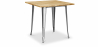 Buy Square Industrial Dining Table - Wood and Metal - Stylix Steel 59874 - in the UK