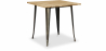 Buy Square Industrial Dining Table - Wood and Metal - Stylix Metallic bronze 59874 at Privatefloor