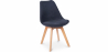 Buy Fabric Upholstered Dining Chair - Scandinavian Style - Denisse Dark grey 59892 - prices