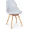 Buy Nordic Style Padded Dining Chair - Aru Light grey 59892