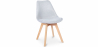 Buy Fabric Upholstered Dining Chair - Scandinavian Style - Denisse Light grey 59892 - in the UK