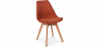 Buy Fabric Upholstered Dining Chair - Scandinavian Style - Denisse Orange 59892 at Privatefloor