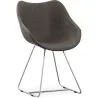 Buy PU Design Dining Chair Dark grey 59894