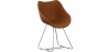 Buy Dining Chair with Armrests - Leatherette - PU - Stylix - Black - Clun Cognac 59894 - in the UK