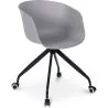 Buy Joan Design Office Chair with Armrests and Wheels Light grey 59885