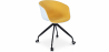 Buy Office Chair with Armrests - Desk Chair with Castors - Black and White - Jodie Yellow 59887 at Privatefloor
