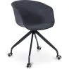 Buy Jodie Black Padded Office Chair with Wheels Dark grey 59888