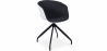 Buy Upholstered Office Chair with Armrests - Black and White Desk Chair - Jodie Dark grey 59889 - in the UK