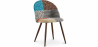 Buy Dining Chair - Upholstered in Patchwork - Scandinavian Style - Patty Multicolour 59938 - in the UK