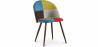 Buy Dining Chair - Upholstered in Patchwork - Scandinavian Style - Simona Multicolour 59939 - in the UK