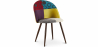 Buy Dining Chair - Upholstered in Patchwork - Scandinavian Style - Ray Multicolour 59940 - in the UK
