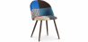 Buy Dining Chair - Upholstered in Patchwork - Scandinavian Style - Pixi Multicolour 59941 - in the UK