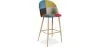 Patchwork Upholstered Stool - Scandinavian Style - Evelyne image 9