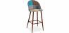 Buy Patchwork Upholstered Stool - Scandinavian Style - Patty Multicolour 59948 - in the UK