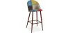 Patchwork Upholstered Stool - Scandinavian Style - Simona image 9