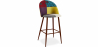 Buy Patchwork Upholstered Stool - Scandinavian Style  - Ray Multicolour 59950 - in the UK