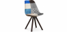Buy Dining Chair - Upholstered in Patchwork - Pixi  Multicolour 59958 - in the UK