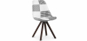 Buy Dining Chair - Upholstered in Patchwork - Black and White - Denisse White / Black 59959 - in the UK