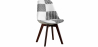 Buy Dining Chair - Upholstered in Black and White Patchwork - New Edition - Sam White / Black 59969 - in the UK