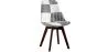 Dining Chair - Upholstered in Black and White Patchwork - New Edition - Sam image 9