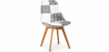 Buy Dining Chair - Black and White Patchwork Upholstery - New Edition - Sam White / Black 59974 - in the UK
