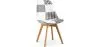 Dining Chair - Black and White Patchwork Upholstery - New Edition - Sam image 9