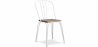 Buy Dining Chair - Industrial Design - Wood and Metal - Lillor White 59989 - prices