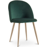 Buy Dining Chair - Velvet Upholstered - Scandinavian Style - Evelyne Dark green 59990 in the United Kingdom