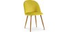 Buy Dining Chair - Velvet Upholstered - Scandinavian Style - Evelyne Yellow 59990 - in the UK