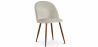 Buy Dining Chair - Upholstered in Velvet - Scandinavian Design - Evelyne Light grey 59991 at Privatefloor