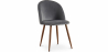 Buy Dining Chair - Upholstered in Velvet - Scandinavian Design - Evelyne Dark grey 59991 - prices