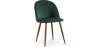 Buy Dining Chair - Upholstered in Velvet - Scandinavian Design - Evelyne Dark green 59991 in the United Kingdom