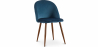 Buy Dining Chair - Upholstered in Velvet - Scandinavian Design - Evelyne Dark blue 59991 home delivery