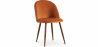Buy Dining Chair - Upholstered in Velvet - Scandinavian Design - Evelyne Reddish orange 59991 with a guarantee