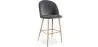 Velvet Upholstered Stool - Scandinavian Design - Evelyne image 9