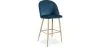 Velvet Upholstered Stool - Scandinavian Design - Evelyne image 9