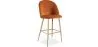 Velvet Upholstered Stool - Scandinavian Design - Evelyne image 9