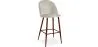 Velvet Upholstered Stool - Scandinavian Design - Evelyne image 9