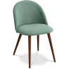 Dining Chair - Upholstered in Fabric - Scandinavian Style - Evelyne image 9