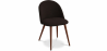 Buy Dining Chair - Upholstered in Fabric - Scandinavian Style - Evelyne Dark Brown 58982 in the United Kingdom