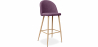 Buy Fabric Upholstered Stool - Scandinavian Design - 73cm - Evelyne Purple 59356 - in the UK
